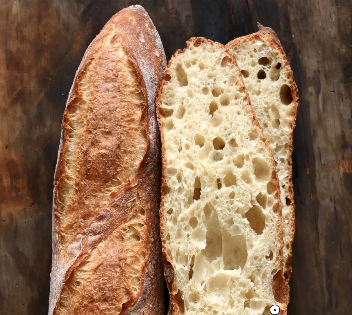Fresh baked baguettes